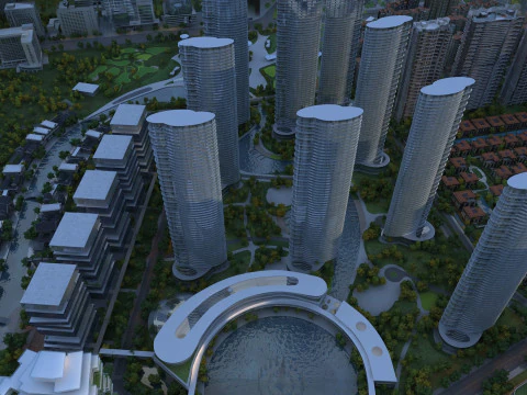 Urban architecture 3D Model