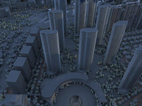 Urban architecture 3D Model