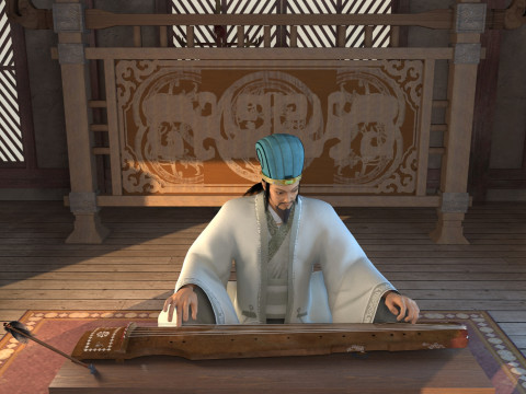 Zhuge Liang Modello 3D