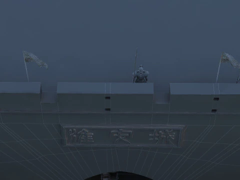 Ancient City Gate 3D Model