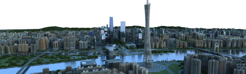 Guangzhou Modelo 3D .c4d .max .obj .3ds .fbx .stl .blend 