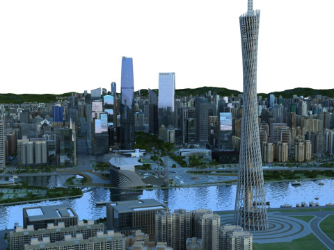 Guangzhou Modelo 3D