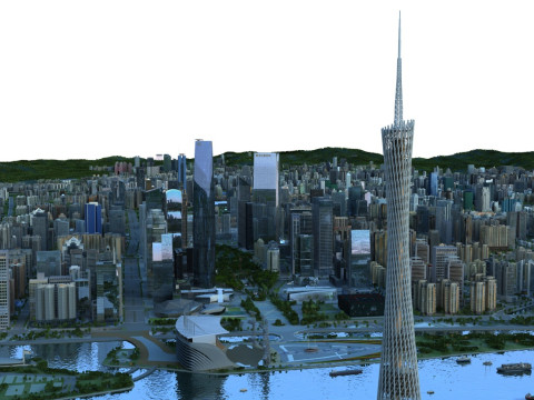 Guangzhou Modelo 3D