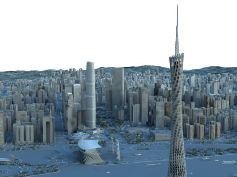 Guangzhou Modelo 3D