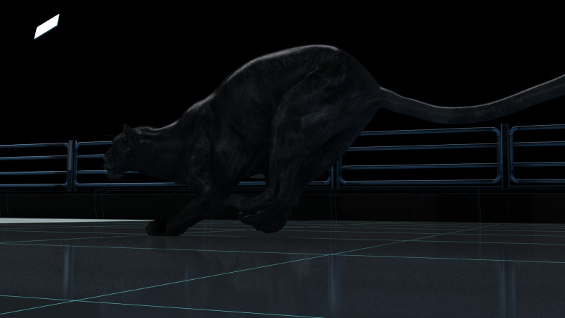 Black Panther 3D Model .c4d .max .obj .3ds .fbx .stl .blend