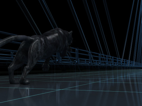 Black Panther 3D Model