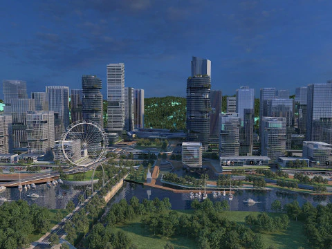 Urban architecture 3D Model