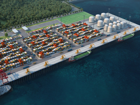 Port Modelo 3D