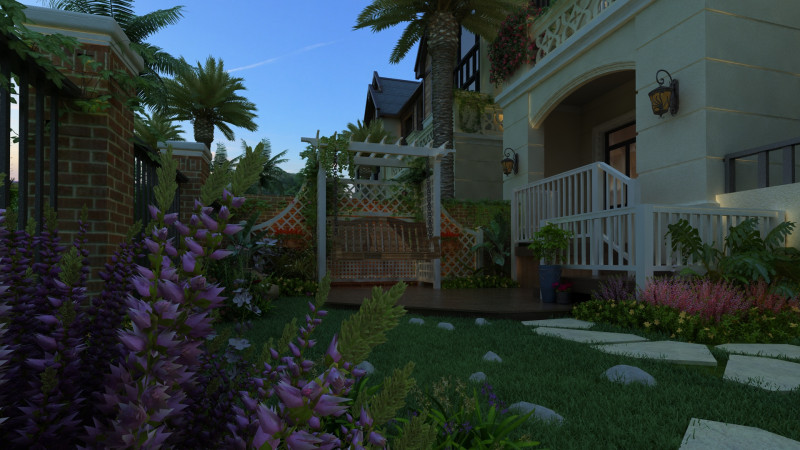 Villa 3D Model .c4d .max .obj .3ds .fbx .stl .blend 