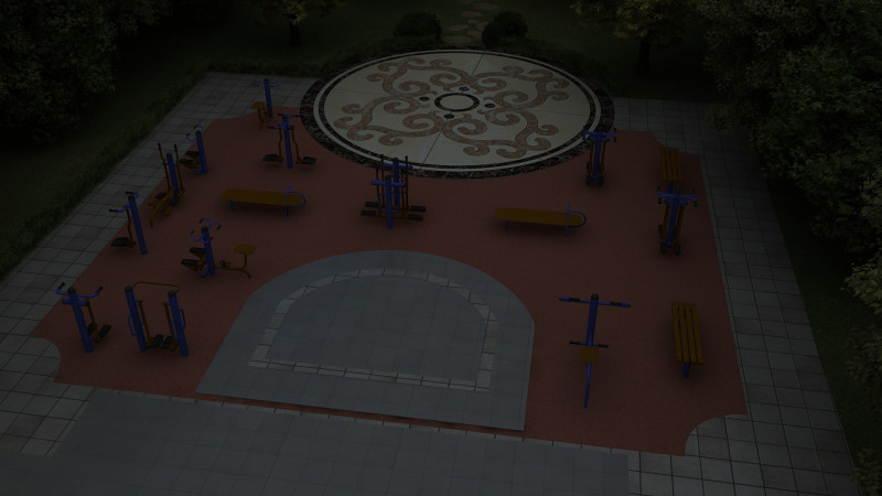 Fitness equipment 3D Model .c4d .max .obj .3ds .fbx .stl .blend