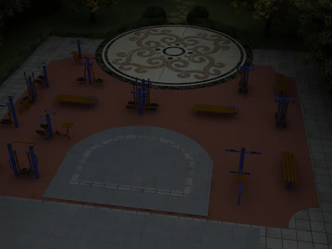 Equipo de gimnasia Modelo 3D