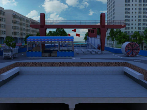 Construction site 3D Model
