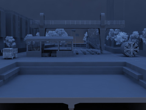 Construction site 3Dモデル