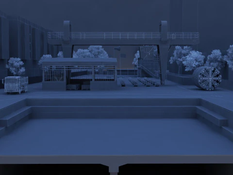 Construction site 3D Model