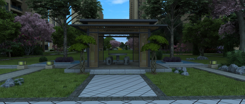 Pavilion Modelo 3D .c4d .max .obj .3ds .fbx .stl .blend 