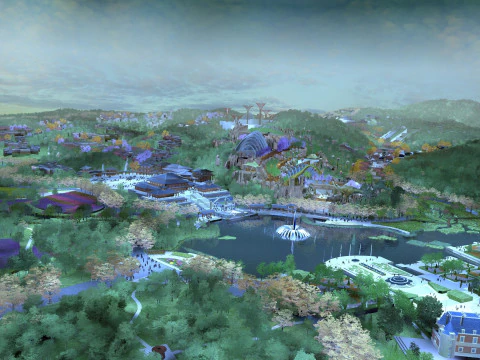 Taman hiburan Model 3D