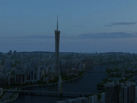 Arquitetura urbana Modelo 3D