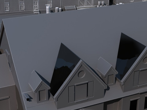 European town 3D Model