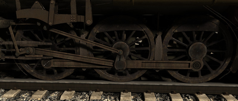 Train wheel 3D 模型 .c4d .max .obj .3ds .fbx .stl .blend 