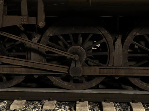 Train wheel 3D Model