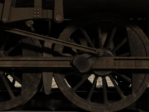 Train wheel 3D 模型