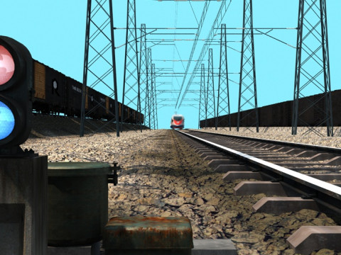 Train 3D मॉडल