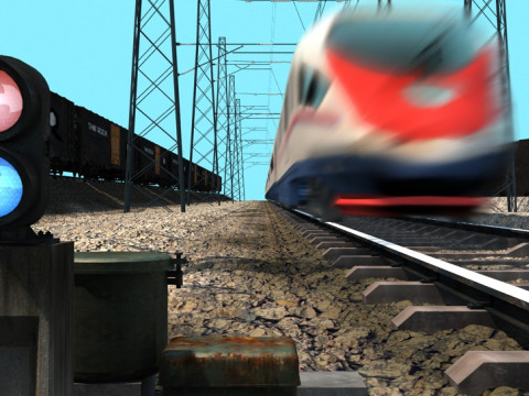 Train 3D Модель