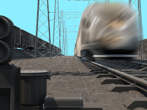 Train 3D Модель