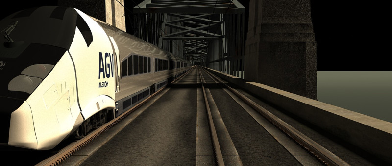Train 3D Модель .c4d .max .obj .3ds .fbx .stl .blend 