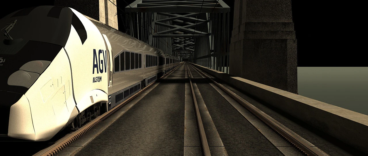 Train 3D Model .c4d .max .obj .3ds .fbx .stl .blend 