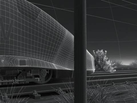 Train Modello 3D