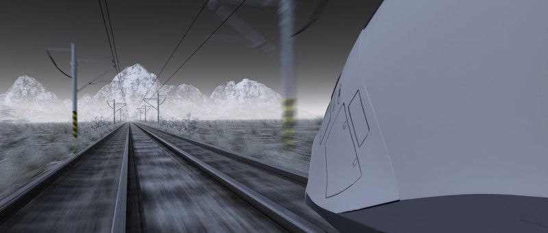 Train Model 3D .c4d .max .obj .3ds .fbx .stl .blend 