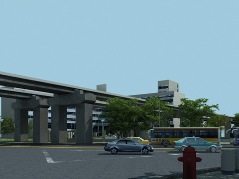 High-speed railway Modèle 3D