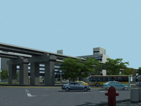 Ferrocarril de alta velocidad Modelo 3D