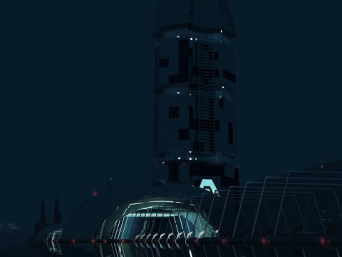 Future architecture 3D-Modell