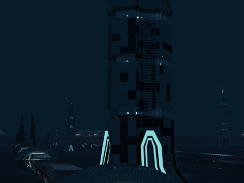 Future architecture Model 3D