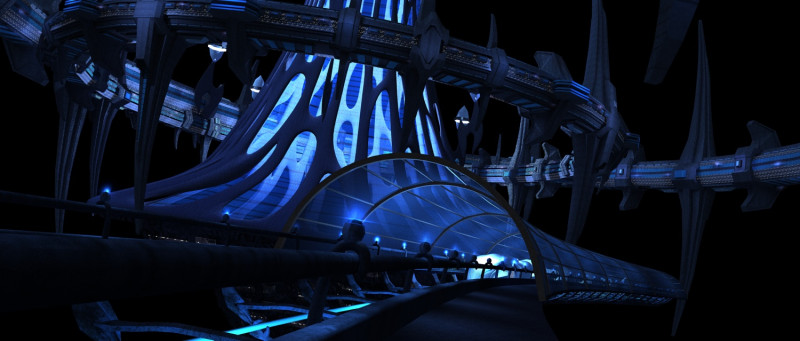 Future architecture Model 3D .c4d .max .obj .3ds .fbx .stl .blend 