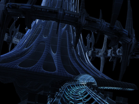Future architecture Model 3D