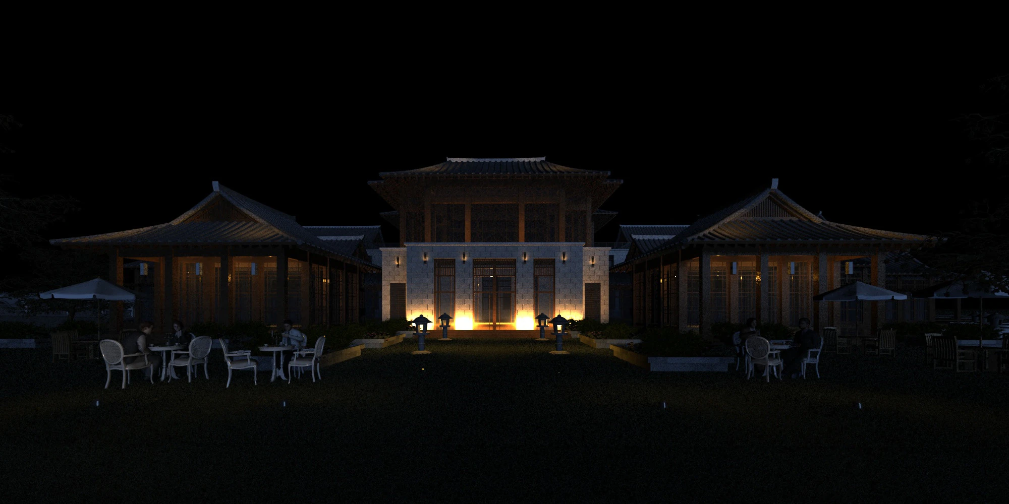 Villa 3D Model .c4d .max .obj .3ds .fbx .stl .blend 
