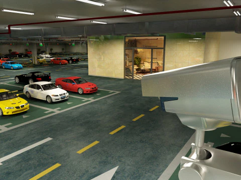 भूमिगत गैराज 3D मॉडल