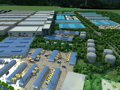 Logistics warehouse 3Dモデル