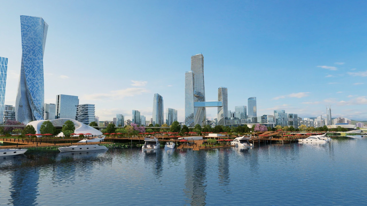 Cityscape 3D Model .c4d .max .obj .3ds .fbx .stl .blend