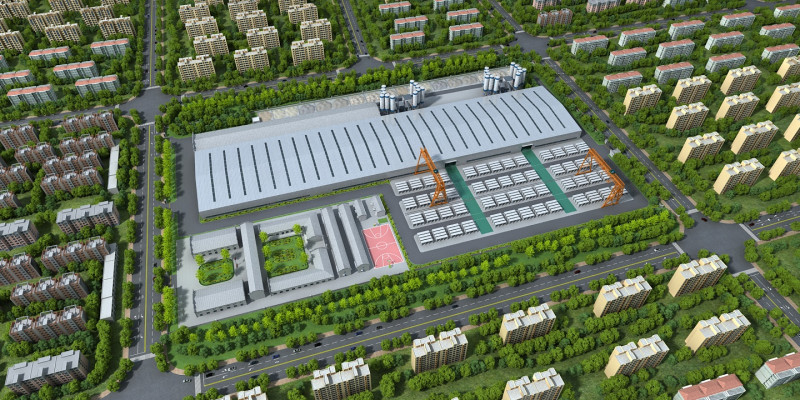 Factory 3D Model .c4d .max .obj .3ds .fbx .stl .blend 