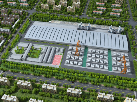 Factory 3D Model