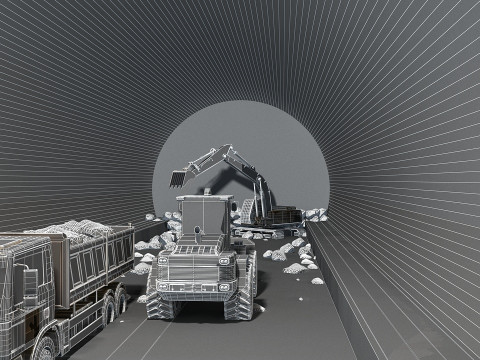 Tunnelling 3Dモデル