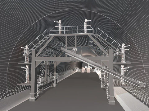 Tunnelling 3D Model