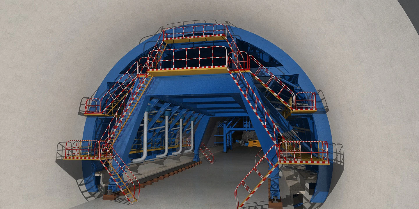Tunnelling 3D Model .c4d .max .obj .3ds .fbx .stl .blend 