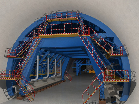 Tunnelling 3D Model