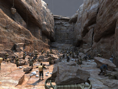 Ancient laborers Modèle 3D