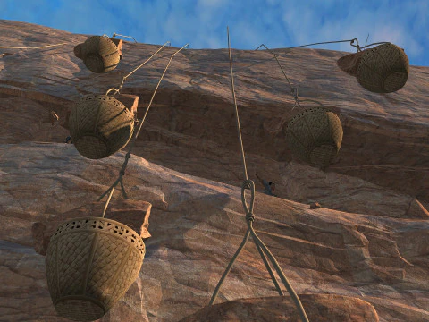 Ancient laborers 3D Model
